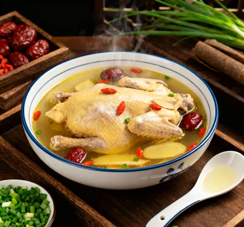 Hen Soup Recipe - Ingredients and Herbs