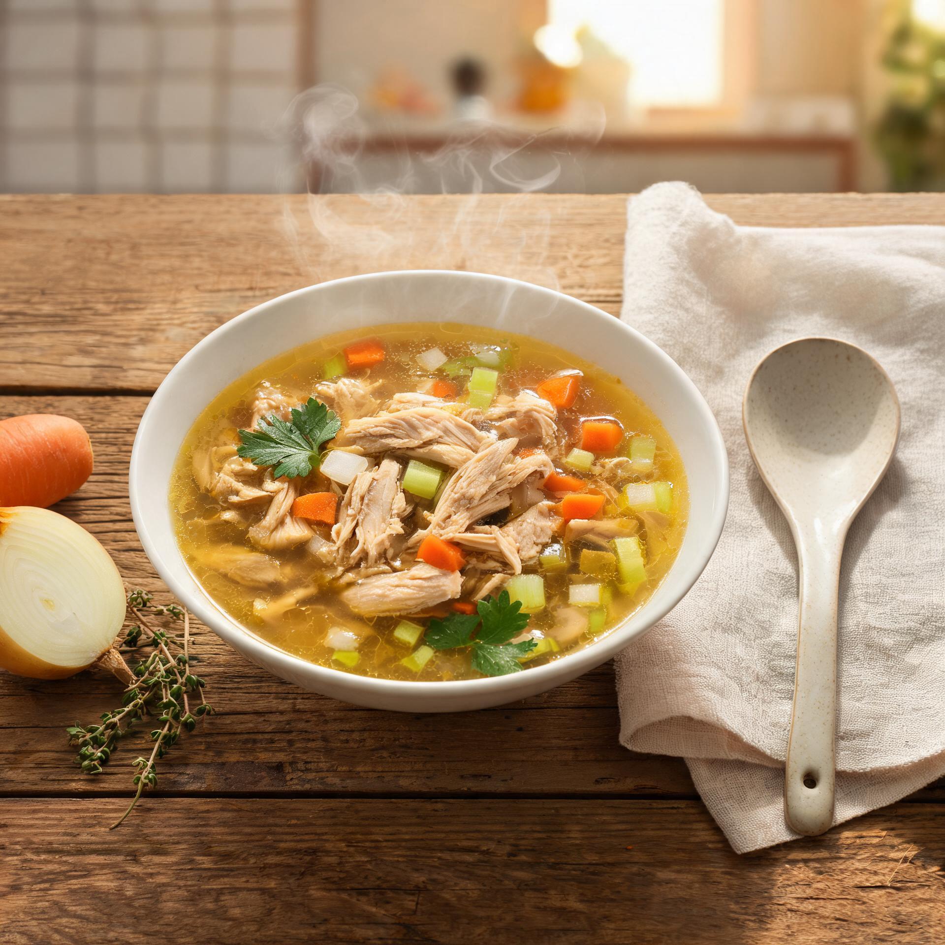 Bone Broth Soup Recipe Chicken: Hearty Chicken Bone Broth Soup
