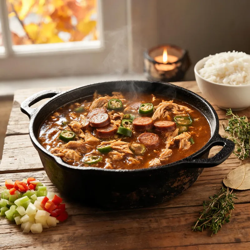 Chicken Gumbo Soup: Cozy Fall Recipe for Authentic Louisiana Flavor