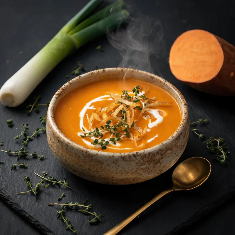 Leek and Sweet Potato Soup Recipe: Cozy Fall Comfort